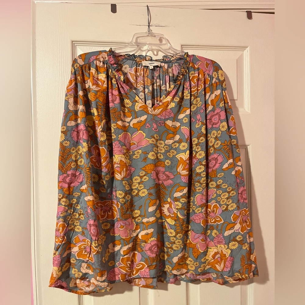 Entro Gorgeous Floral Boho Blouse Top